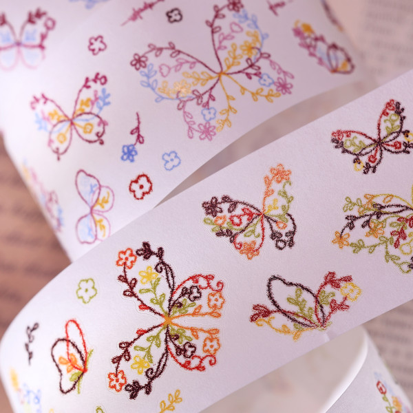 11月発送【小白家】マステ maskingtape 花蝴蝶