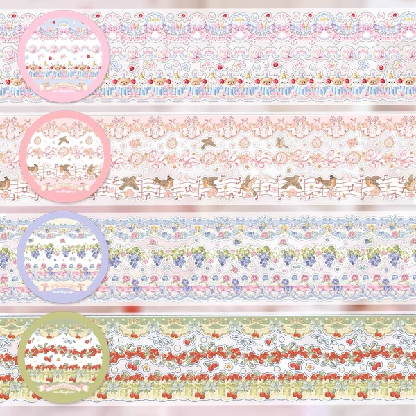 2.25〆 2月発送【fairylady】マステ maskingtape 海洋果冻布丁