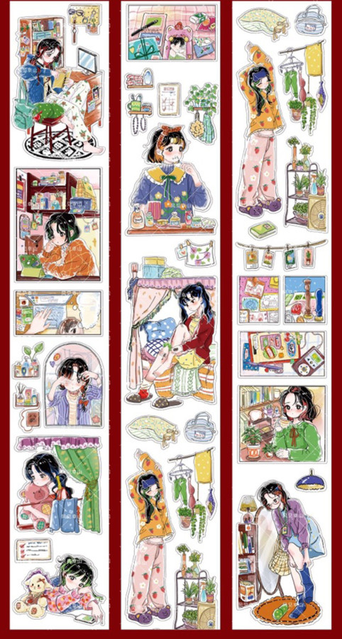 1月下発送【风见幸山】マステ maskingtape 手帐集市.寝室生活.日用好物 合成纸