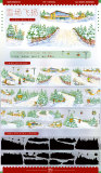 2.13〆【景物志】マスキングテープ maskingtape 12月新品冬天雪景城街建筑