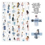 12.25〆 1月発送【Dingding】マステ maskingtape 日付 day by day 透明pet