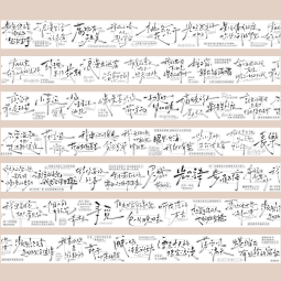 1.20〆1月末発送【墨墨】マステ maskingtape 长乐 野趣 PET