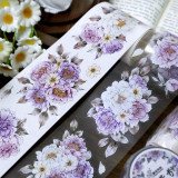 1.25〆【繁花】マスキングテープ maskingtape 烟紫芍