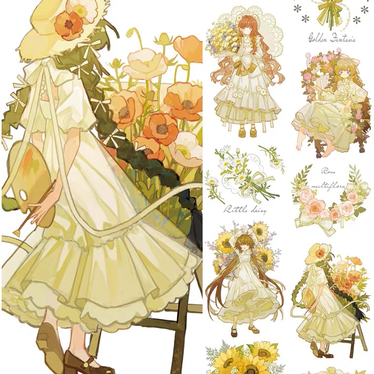 sale 100【新七天】マスキングテープ　flower