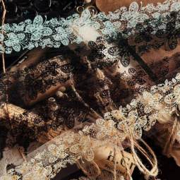 1.2〆【lin】maskingtape マステ 复古蕾丝边