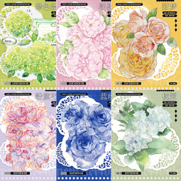 sale S6【新七天】マスキングテープ 蓝玫瑰