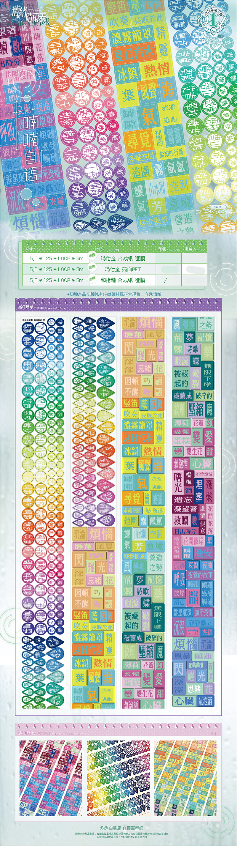 3.19〆【5月発送】maskingtape マステ说出愿望