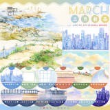 4.12〆【景物志】マスキングテープ maskingtape 3月新品 高楼临窗护栏广场