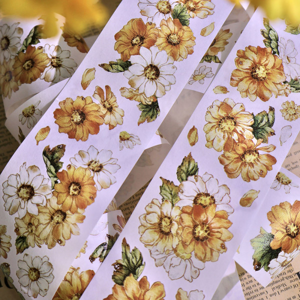 4.2〆【繁花】マステ maskingtape  黄金菊