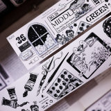 sale 100【小白家】マステ maskingtape 黑白画界