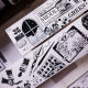 sale 100【小白家】マステ maskingtape 黑白画界