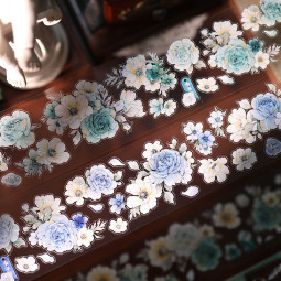 【壹洱】マステ maskingtape 【青蓝花】【甜蓝花笺】【青蓝花事】