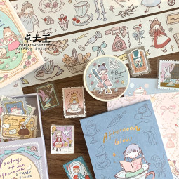 7月発送【molinta】マステ maskingtape molinta  阿卓优雅午后系列