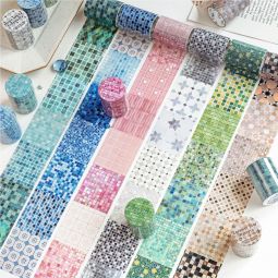6.11〆【糖诗】マステ maskingtape  琉璃彩砖