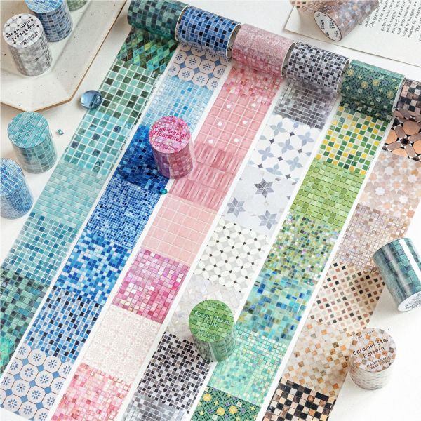 6.11〆【糖诗】マステ maskingtape  琉璃彩砖