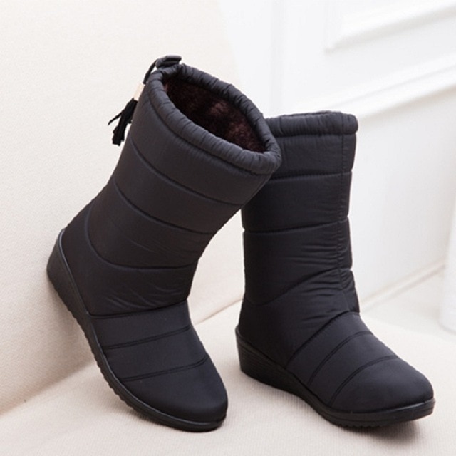 winter boots waterproof warm