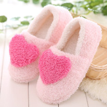 Lovely Ladies Home Floor Soft Women indoor Slippers Outsole Cotton-Padded Shoes Female Cashmere Warm Casual Shoes slippers L*5