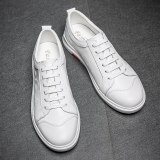 Classic White Men's Casual Board Shoes Flat Casual Shoes Spring Cowhide Large Size 44 45 Male Sneakers Zapatos Para Hombre *