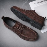 New Tide Shoes Men Leather Business Shoes fashion Leather Oxford British Man Formal Dress Casual Flats Breathable %