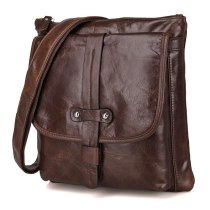 N49 MAHEU Leather Shoulder Bag For Men Soft Cow Leather Messenger Bags Crossbody Bag Man Male Sling Bag
