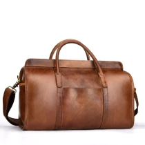 N78 Luxury Fashion Woman Travel Bag Female Duffle Handbags Lady Weekender Bags Genuine Leather Bag For Airplane Flights Female