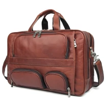 N127 Newsbirds leather travel briefcase men male leather business bag for 17 inch laptop computer bag for business trip bag on wheels