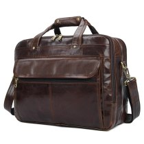 N100 Luxury Famous Brand Design Men Briefcase Genuine Leather Laptop Computer Bag For Business Travel Travelling Men Formal Bag