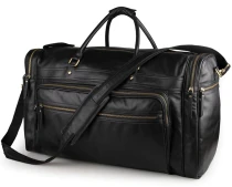 N160 MAHEU 60cm High Capacity Genuine Leather Travel Bag Duffle Bags Men Male Travelling Hand Luggage Big Size Black Mens Weekend Bag