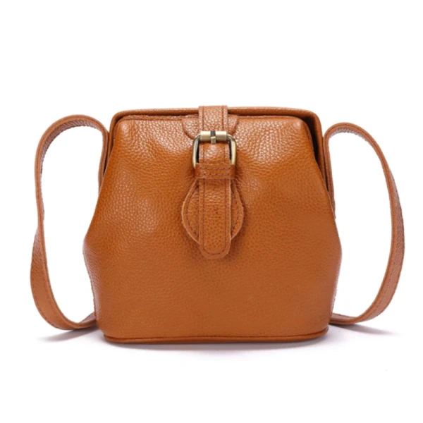 N32  Genuine Leather Women Messenger Bag Shoulder bag for girls Fashion Crossbody Bag Lady Phone Bag Mini Bag Anti Theft Safe