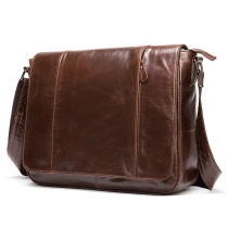 N75 Newsbirds Causal Leather Shoulder Bag Men Male Boys School Bag A4 Messenger Bag Men's Crossbody Bags Genuine Leather