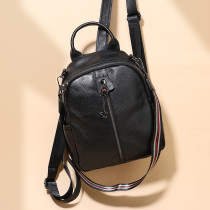 N34 Nesitu High Quality New Fashion Black Genuine Leather Small Women's Backpack For Girl Real Skin Female Shoulder Bags M9061