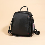 N64 High Quality New Fashion Black Small Genuine Leather Women Backpack For Girl Real Skin Female Shoulder Bags M912