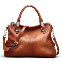 N91 Nesitu Highend A4 Large Capacity Vintage Brown Genuine Leather Women Handbags Lady Shoulder Messeger Bag Female Totes M8866