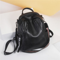 N43 Nesitu High Quality Fashion Black Genuine Leather Small Women Backpacks For Girl Real Skin Female Lady Shoulder Bags M113