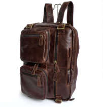 N99 Nesitu Vintage Real Genuine Leather Women Men Backpacks Cowhide Men Travel Bags Portfolio #M7026