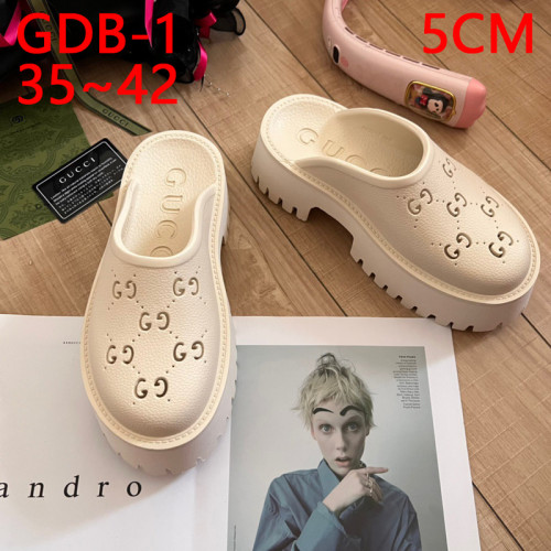 Thick soled summer slippers