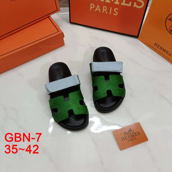 Summer men's and women's flat slippers