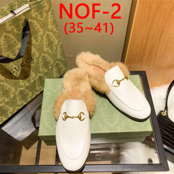 Men's and women's hairy half slippers
