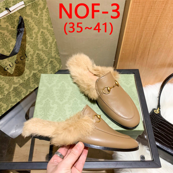 Men's and women's hairy half slippers