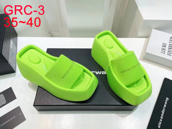 Ladies' thick soled slippers