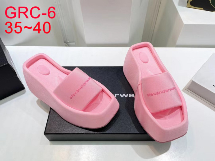 Ladies' thick soled slippers