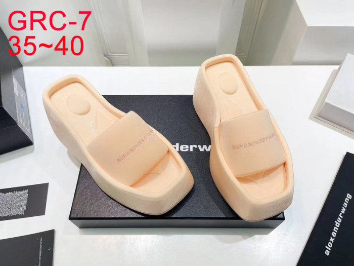 Ladies' thick soled slippers
