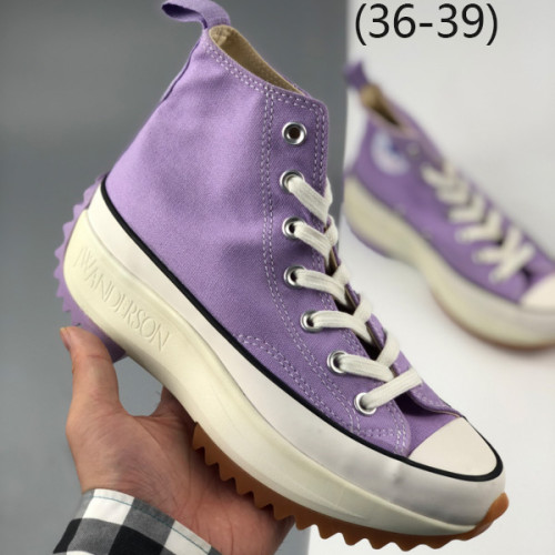 Men's and women's thick soled canvas shoes