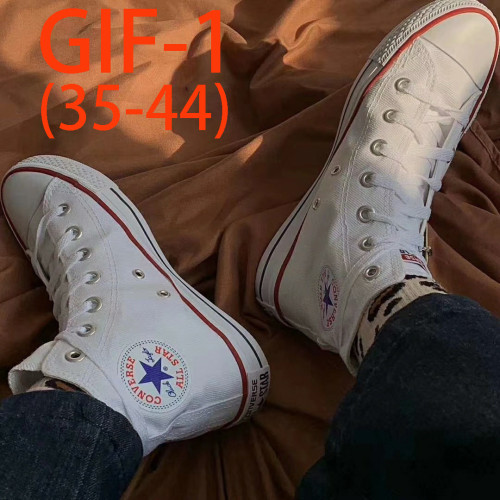 Candy colored canvas shoes