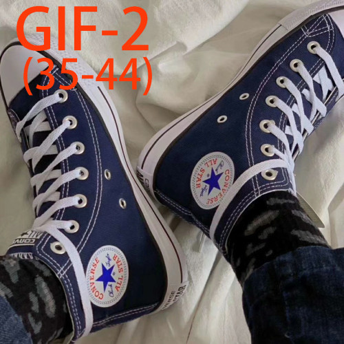 Candy colored canvas shoes