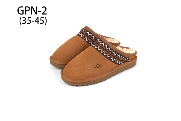 Men's and women's winter fur slippers