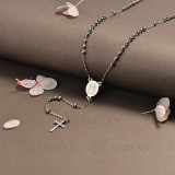 rosario en acero inoxidable -SSNEG95-16400