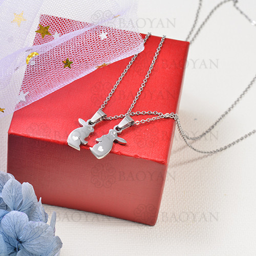 collar para parejas en acero inoxidable -SSNEG142-16267