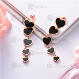 pendientes de corazon en acero inoxidable-SSEGG40-7935