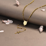 rosario en acero inoxidable -SSNEG95-16387